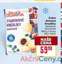 Billa Srdce domova Knedlíky jahodové, borůvkové 600 g nabídka