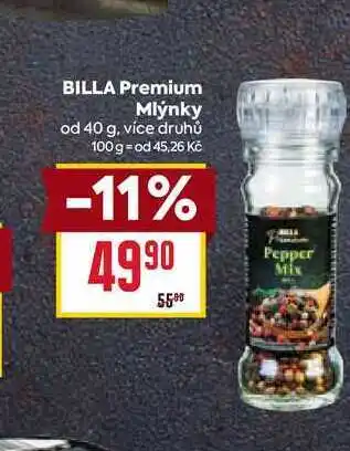 Billa BILLA Premium Mlýnky od 40 g nabídka