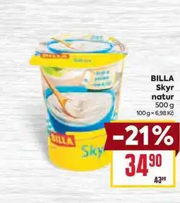 Billa BILLA Skyr natur 500 g nabídka