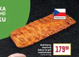 Billa Grill Party Vepřová žebra na gril marinovaná cena za 1 kg nabídka