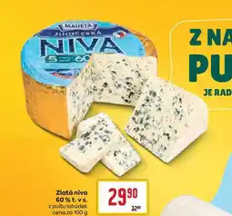 Billa Zlatá niva 60% t. vs. z pultu lahůdek cena za 100 g nabídka