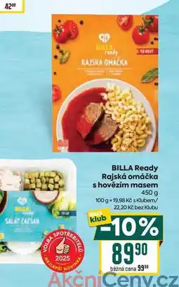 Billa BILLA Ready Rajská omáčka s hovězím masem 450g nabídka