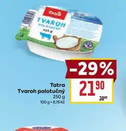 Billa Tatra Tvaroh polotučný 250 g nabídka
