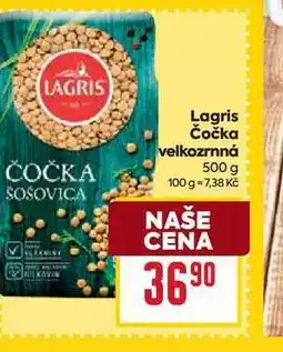 Billa Lagris Čočka velkozrnná 500 g nabídka