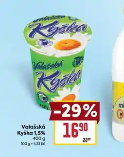 Billa Valašská Kyška 1,5% 400 g nabídka