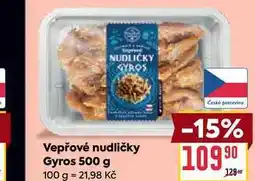 Billa Vepřové nudličky Gyros 500 g nabídka