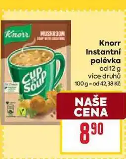 Billa Knorr Instantní polévka od 12 g nabídka