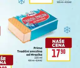 Billa Tradiční zmrzlina od Mrazíka 220 ml nabídka