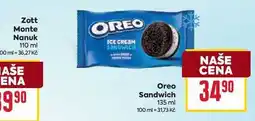 Billa Oreo Sandwich 135 ml nabídka