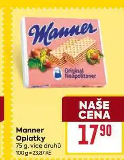 Billa Manner Oplatky 75 g nabídka