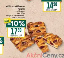 Billa Mřížka s višňovou náplní z naší pece 1ks, 85 g nabídka