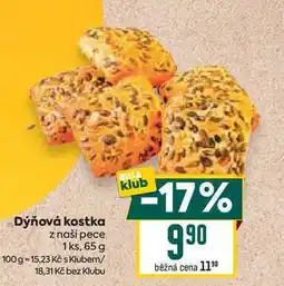 Billa Dýňová kostka z naší pece 1 ks, 65 g nabídka