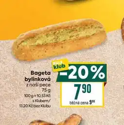 Billa Bageta bylinková z naší pece 75g nabídka