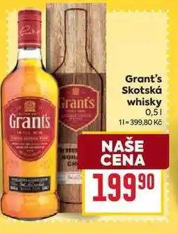 Billa Grant's Skotská whisky 0,5l nabídka