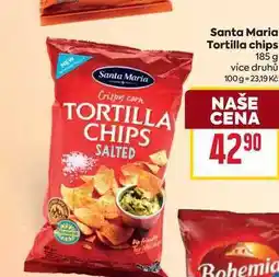 Billa Santa Maria Tortilla chips 185g nabídka