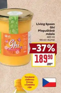 Billa Living Spoon Ghi Přepuštěné máslo 420 ml nabídka