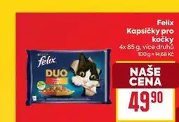 Billa Felix Kapsičky pro kočky 4x 85 g nabídka