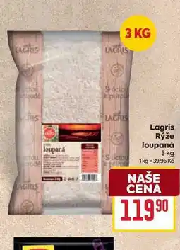 Billa Lagris Rýže loupaná loupaná 3 kg nabídka