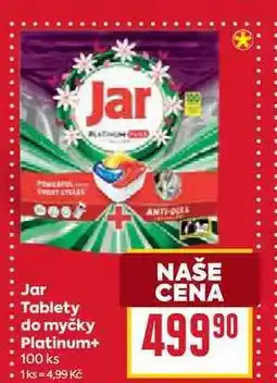 Billa Jar Tablety do myčky Platinum+ 100ks nabídka