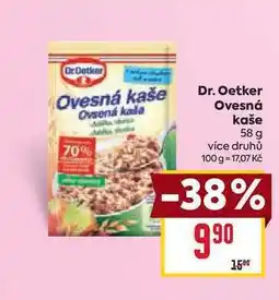 Billa Dr. Oetker Ovesná kaše 58 g nabídka