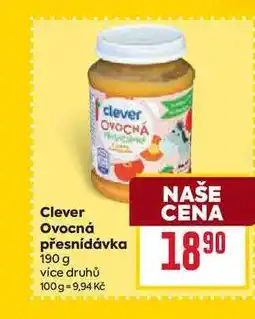 Billa Clever Ovocná přesnídávka 190 g nabídka