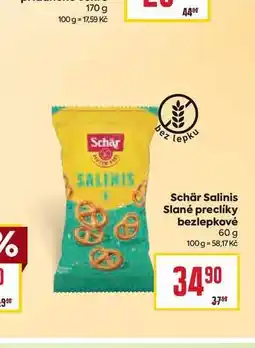 Billa Schär Slané preclíky bezlepkové 60 g nabídka