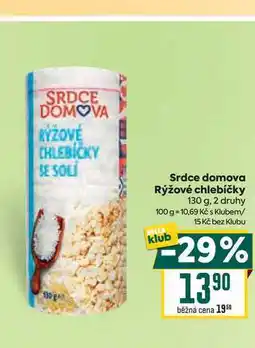 Billa Srdce domova Rýžové chlebíčky 130 g nabídka