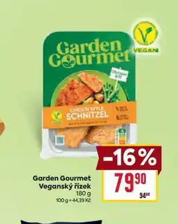 Billa Garden Gourmet Veganský řízek 180 g nabídka