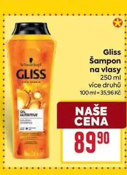 Billa Gliss Šampon. na vlasy 250 ml nabídka
