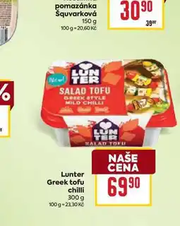 Billa Lunter Greek tofu chilli 300 g nabídka