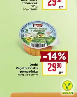 Billa Druid Vegetariánská pomazánka 100 g nabídka