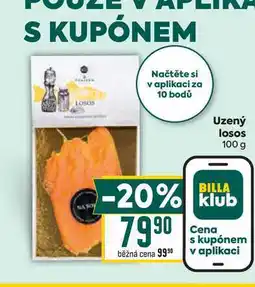Billa Uzený losos 100g nabídka
