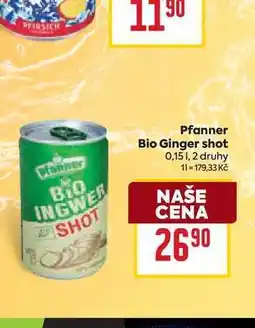 Billa Pfanner Bio Ginger shot 0,15l nabídka