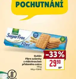 Billa Gullón Fibre sušenky s vlákninou bez přidaného cukru 170 g nabídka