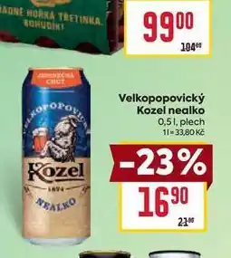 Billa Velkopopovický Kozel nealko 0,51, plech nabídka