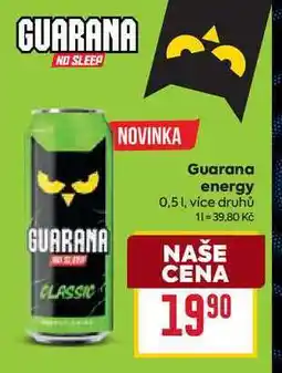 Billa Guarana energy 0,5l nabídka