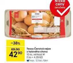 Tesco Tesco Čerstvá vejce z halového chovu, 10 ks, velikost M nabídka