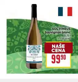 Billa SOL VINEUS Sauvignon blanc 0,75l nabídka