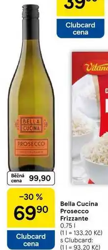 Tesco Bella Cucina Prosecco Frizzante, 0.75 l nabídka