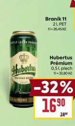 Billa Hubertus Prémium 0,51, plech nabídka