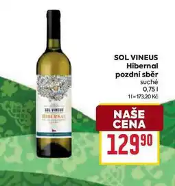 Billa Hibernal pozdní sběr suché 0,75l nabídka