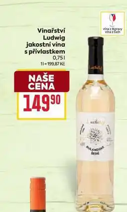 Billa Vinařství Ludwig jakostní vína s přívlastkem 0,75l nabídka