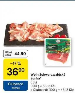 Tesco Wein Schwarzwaldská šunka, 80 g nabídka