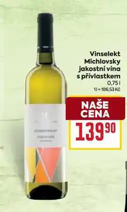 Billa Vinselekt Michlovsky jakostní vína s přívlastkem 0,75l nabídka