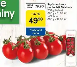 Tesco Rajčata cherry podlouhlá Strabena, 250 g, balená nabídka