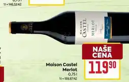 Billa Maison Castel Merlot 0,75l nabídka