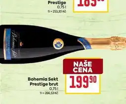 Billa Bohemia Sekt Prestige brut 0,75l nabídka