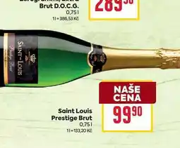 Billa Saint Louis Prestige Brut 0,75l nabídka