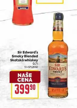 Billa Sir Edward's Smoky Blended Skotská whiskey 0,7l nabídka