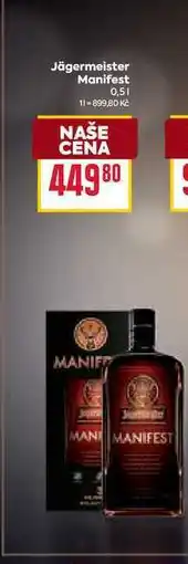 Billa Jägermeister Manifest 0,5l nabídka